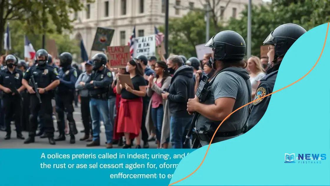 Rights of protesters during enforcement actions
