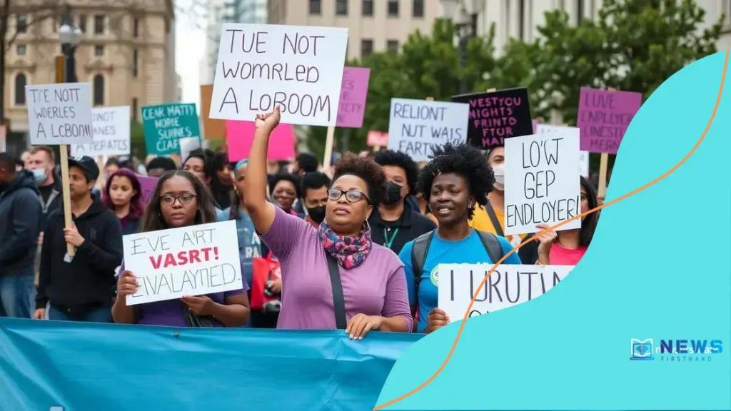 Coverage of public employee demonstration efforts brings attention