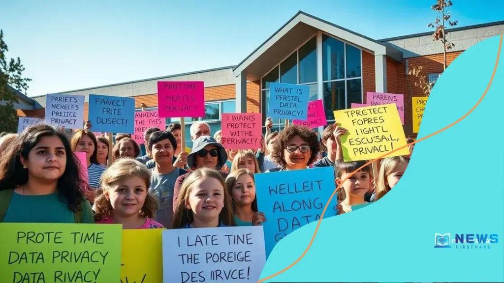 Protests over data collection in schools spark debate