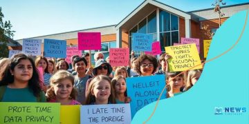 Protests over data collection in schools spark debate
