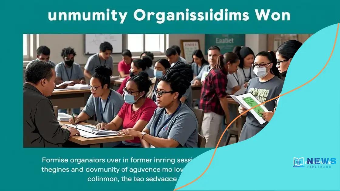Role of community organizations