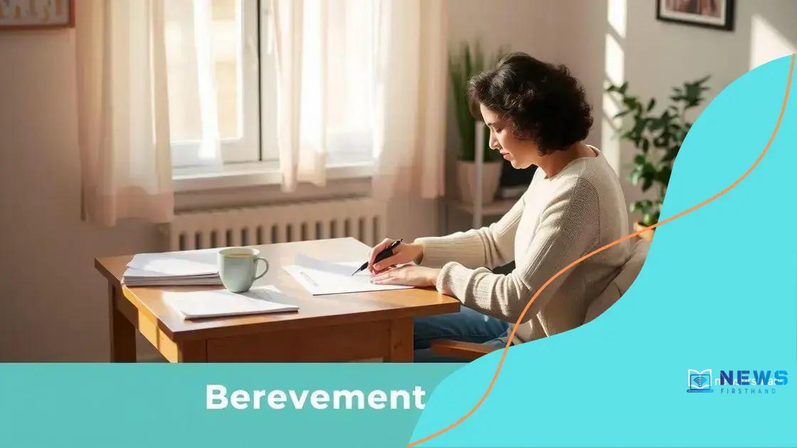 Application process for bereavement allowance