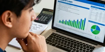 Person analyzing student loan repayment options on a laptop in 2026