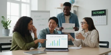Students reviewing 2026 student loan repayment options on a laptop