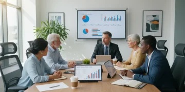 Family and advisor discuss long-term care planning for 2026