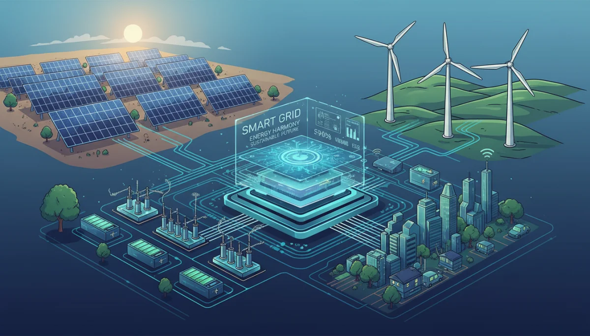 Smart grid infrastructure with renewable energy sources